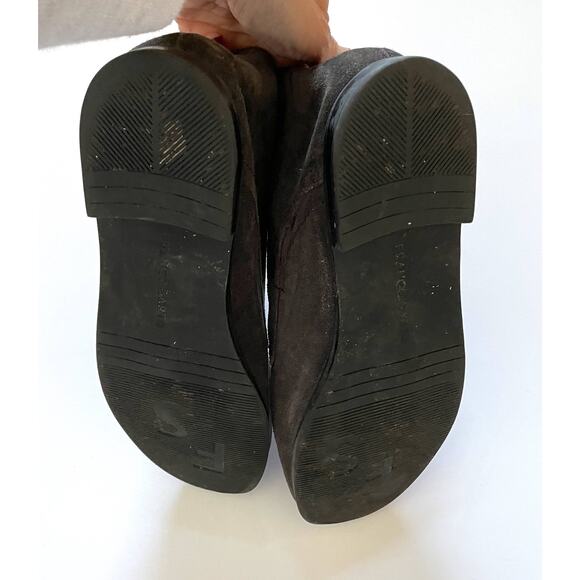 Franco Sarto Suede Leather Bootie Boots Dark Gray Size 8 - Picture 5 of 8